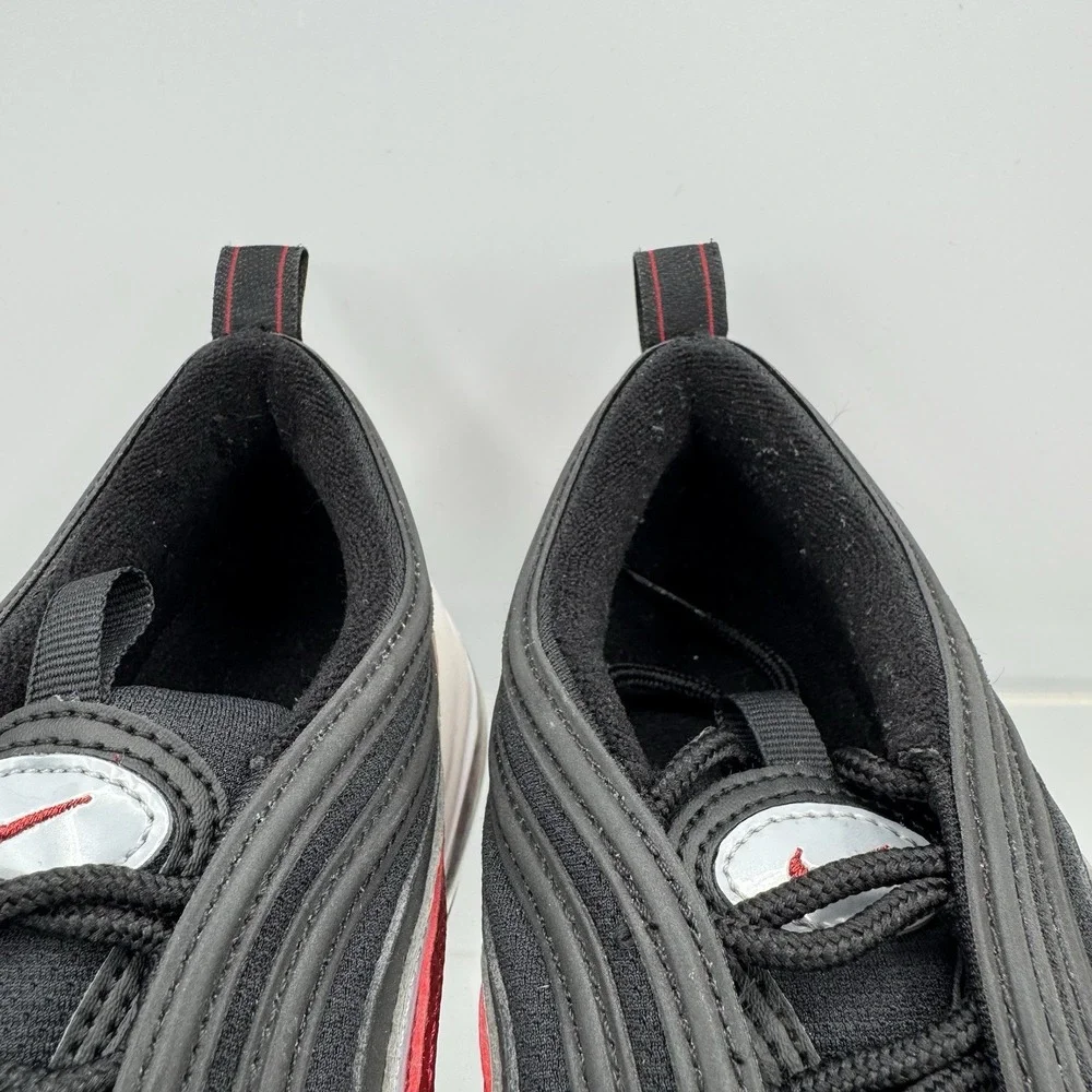 Nike Air Max 97 Black Red FB3245-001 Shoes Sneakers Size 5.5Y Youth / 7 Women's